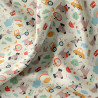 Printed Cotton SNOOP Ecru / Yellow